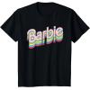 imageBarbie  Stacked Logo TShirtBlack