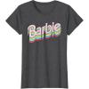 imageBarbie  Stacked Logo TShirtDark Heather Grey