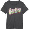 imageBarbie  Stacked Logo TShirtDark Heather Grey