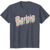 imageBarbie  Stacked Logo TShirtHeather Blue