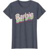 imageBarbie  Stacked Logo TShirtHeather Blue