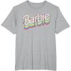 imageBarbie  Stacked Logo TShirtHeather Grey