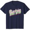 imageBarbie  Stacked Logo TShirtNavy Blue