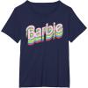 imageBarbie  Stacked Logo TShirtNavy Blue