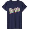 imageBarbie  Stacked Logo TShirtNavy Blue