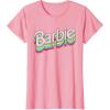 imageBarbie  Stacked Logo TShirtPink