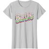 imageBarbie  Stacked Logo TShirtSilver Grey