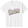 imageBarbie  Stacked Logo TShirtWhite