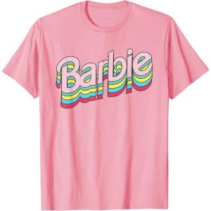 imageBarbie  Stacked Logo TShirtPink