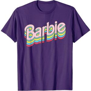 imageBarbie  Stacked Logo TShirtPurple