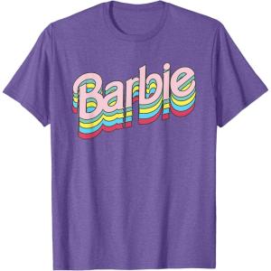 imageBarbie  Stacked Logo TShirtPurple Heather