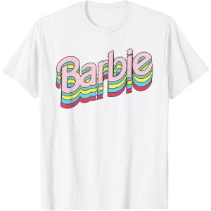 imageBarbie  Stacked Logo TShirtWhite