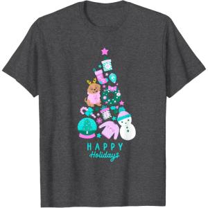 imageBarbie Happy Holidays TShirtDark Heather Grey