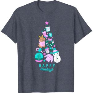 imageBarbie Happy Holidays TShirtHeather Blue