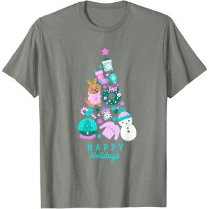 imageBarbie Happy Holidays TShirtOlive Heather