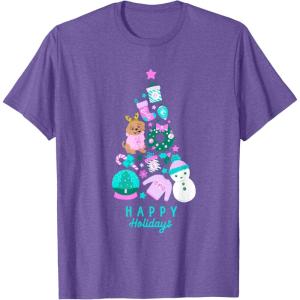 imageBarbie Happy Holidays TShirtPurple Heather