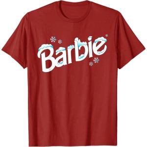 imageBarbie Winter Logo TShirtCranberry Red