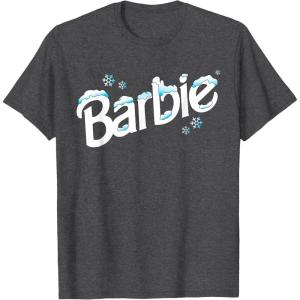 imageBarbie Winter Logo TShirtDark Heather Grey