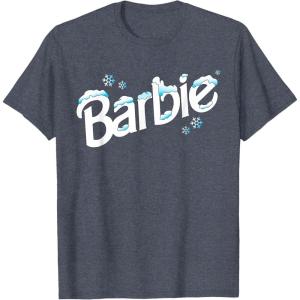 imageBarbie Winter Logo TShirtHeather Blue