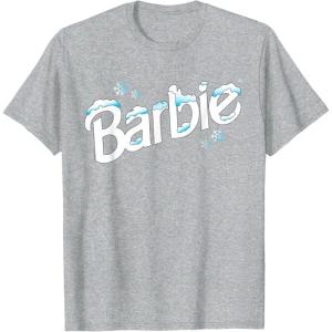 imageBarbie Winter Logo TShirtHeather Grey