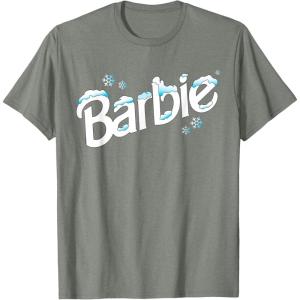 imageBarbie Winter Logo TShirtOlive Heather