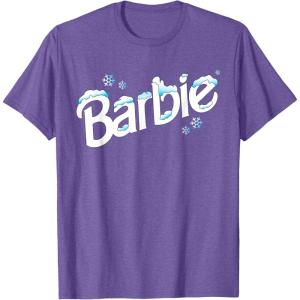 imageBarbie Winter Logo TShirtPurple Heather