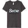 imageBarbie  Halloween Spiderweb Logo Premium TShirtDark Heather Grey