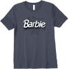imageBarbie  Halloween Spiderweb Logo Premium TShirtHeather Blue