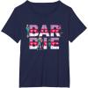 imageBarbie Holiday Sweater Logo TShirtNavy Blue