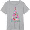 imageBarbie Merry Christmas Tree TShirtHeather Grey
