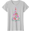 imageBarbie Merry Christmas Tree TShirtSilver Grey