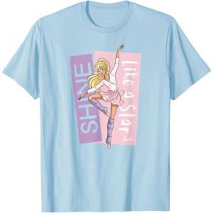 imageBarbie  Ballerina Barbie  En Pointe Shine Like a Star TShirtBaby Blue