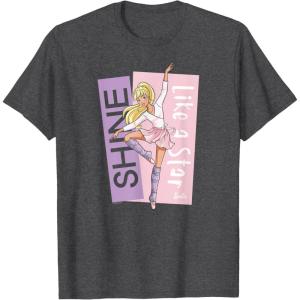 imageBarbie  Ballerina Barbie  En Pointe Shine Like a Star TShirtDark Heather Grey