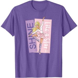 imageBarbie  Ballerina Barbie  En Pointe Shine Like a Star TShirtPurple Heather