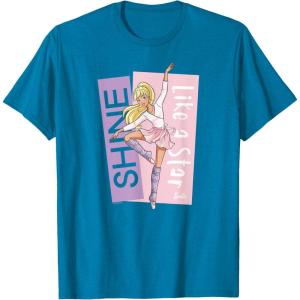 imageBarbie  Ballerina Barbie  En Pointe Shine Like a Star TShirtSapphire Blue