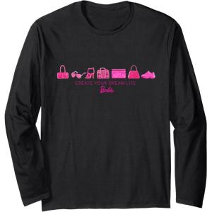 imageBarbie  Create Your Dream Life Long Sleeve TShirtBlack