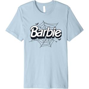 imageBarbie  Halloween Spiderweb Logo Premium TShirtBaby Blue