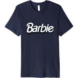 imageBarbie  Halloween Spiderweb Logo Premium TShirtNavy Blue