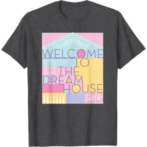 imageBarbie  Welcome to the Dreamhouse TShirtDark Heather Grey