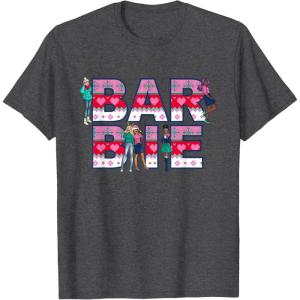 imageBarbie Holiday Sweater Logo TShirtDark Heather Grey