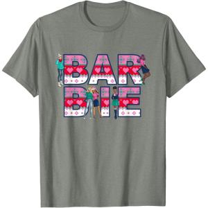 imageBarbie Holiday Sweater Logo TShirtOlive Heather