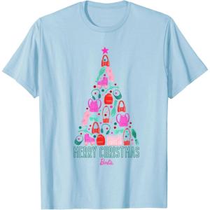 imageBarbie Merry Christmas Tree TShirtBaby Blue