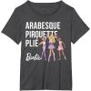 imageBarbie  Barbie Ballet Arabesque Pirouette Pli TShirtDark Heather Grey