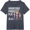 imageBarbie  Barbie Ballet Arabesque Pirouette Pli TShirtHeather Blue