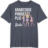 imageBarbie  Barbie Ballet Arabesque Pirouette Pli TShirtHeather Blue