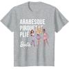 imageBarbie  Barbie Ballet Arabesque Pirouette Pli TShirtHeather Grey