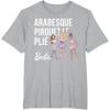 imageBarbie  Barbie Ballet Arabesque Pirouette Pli TShirtHeather Grey