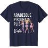 imageBarbie  Barbie Ballet Arabesque Pirouette Pli TShirtNavy Blue