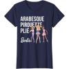 imageBarbie  Barbie Ballet Arabesque Pirouette Pli TShirtNavy Blue