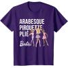 imageBarbie  Barbie Ballet Arabesque Pirouette Pli TShirtPurple